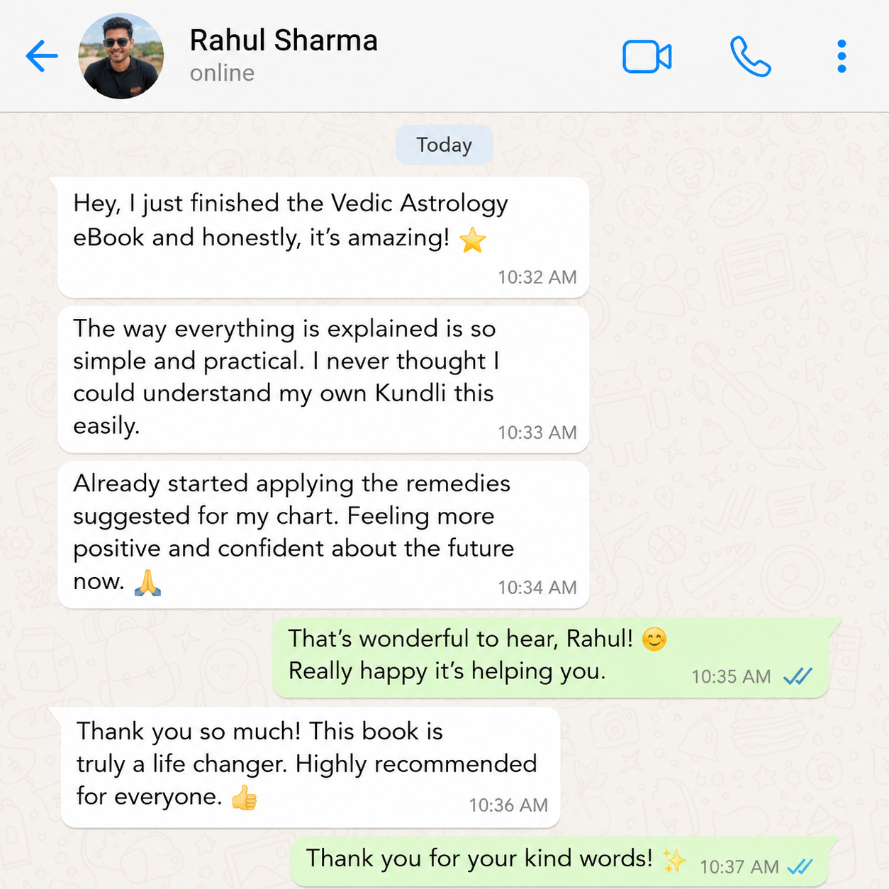 Reader WhatsApp review 1