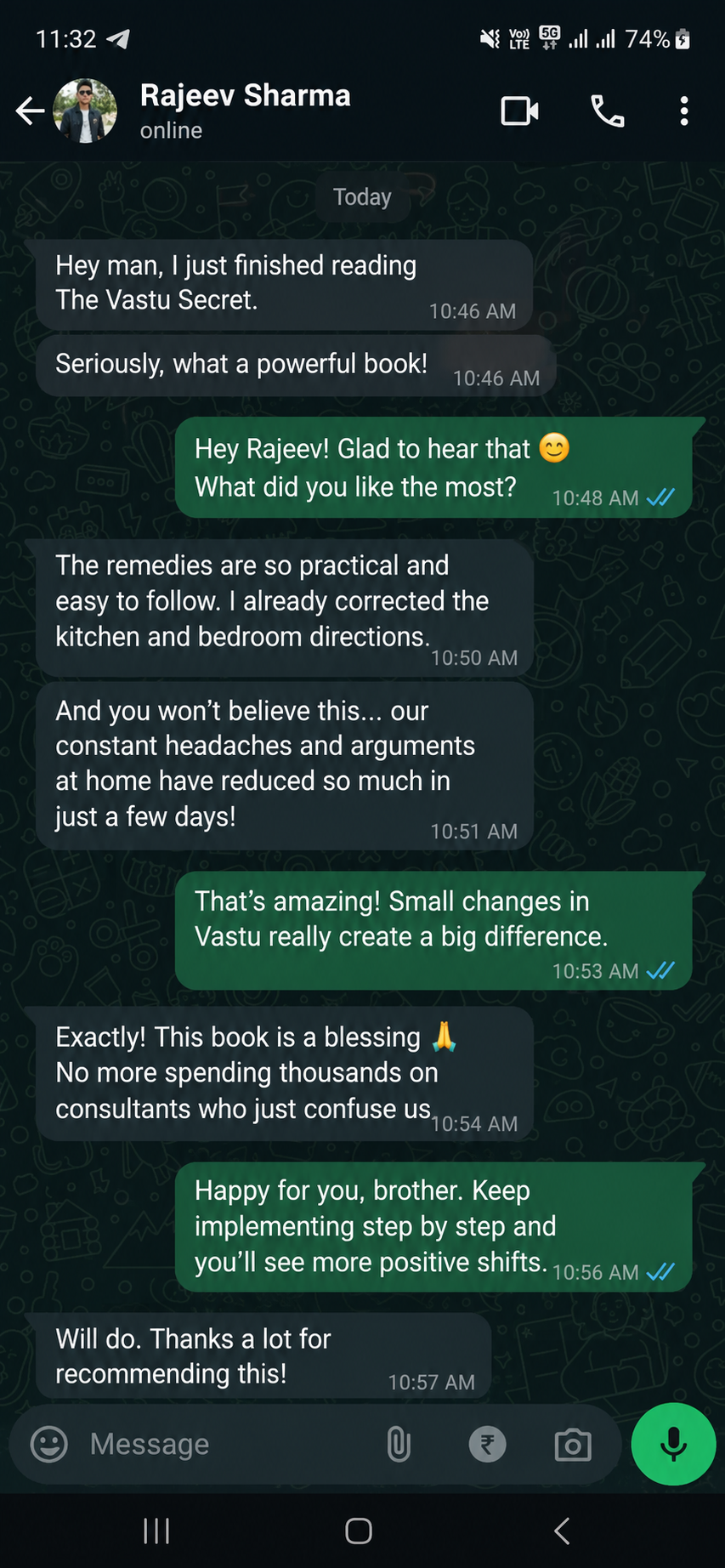 Reader WhatsApp review 1