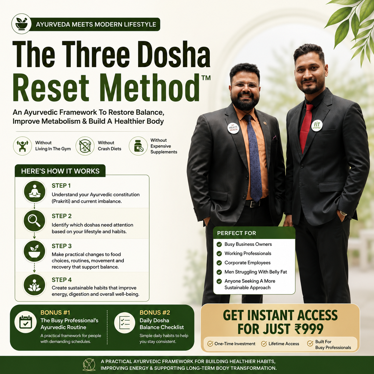 The Three Dosha Reset Method