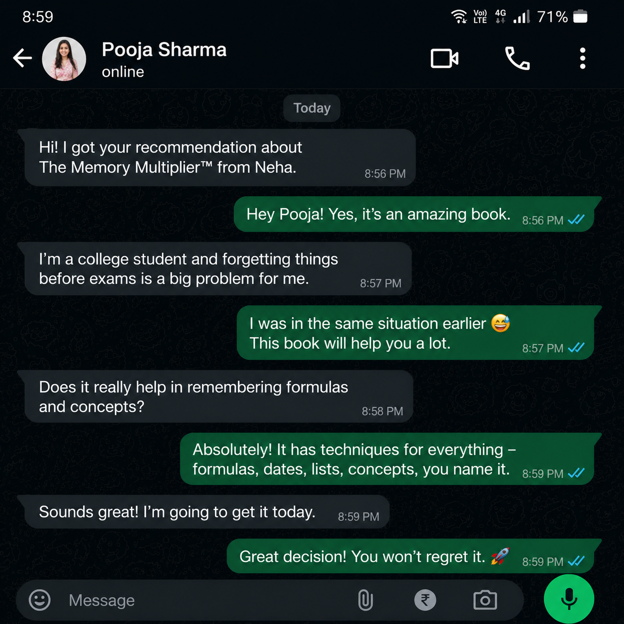 WhatsApp testimonial 3